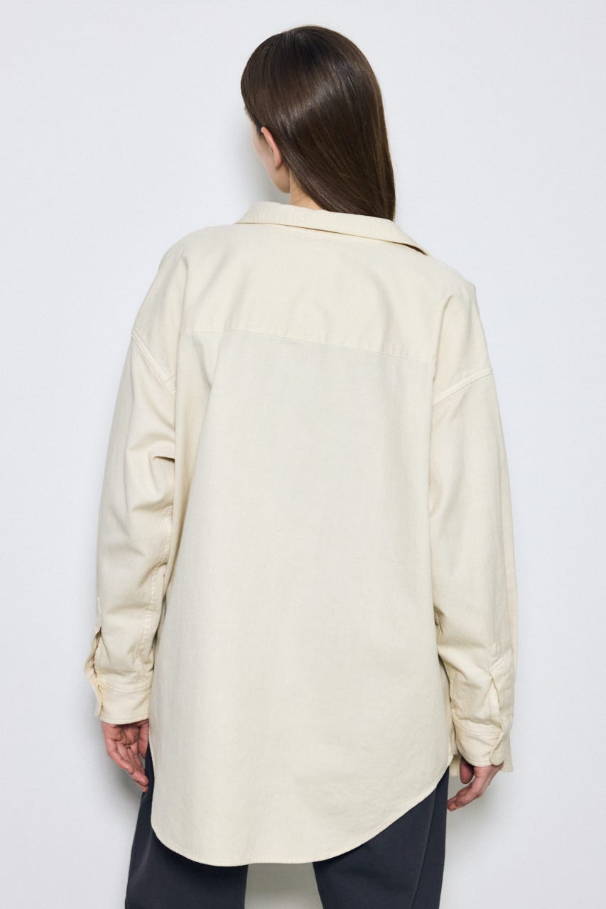 【SS先行アイテム】アーバンリラックスコットンシャツ IVOY M