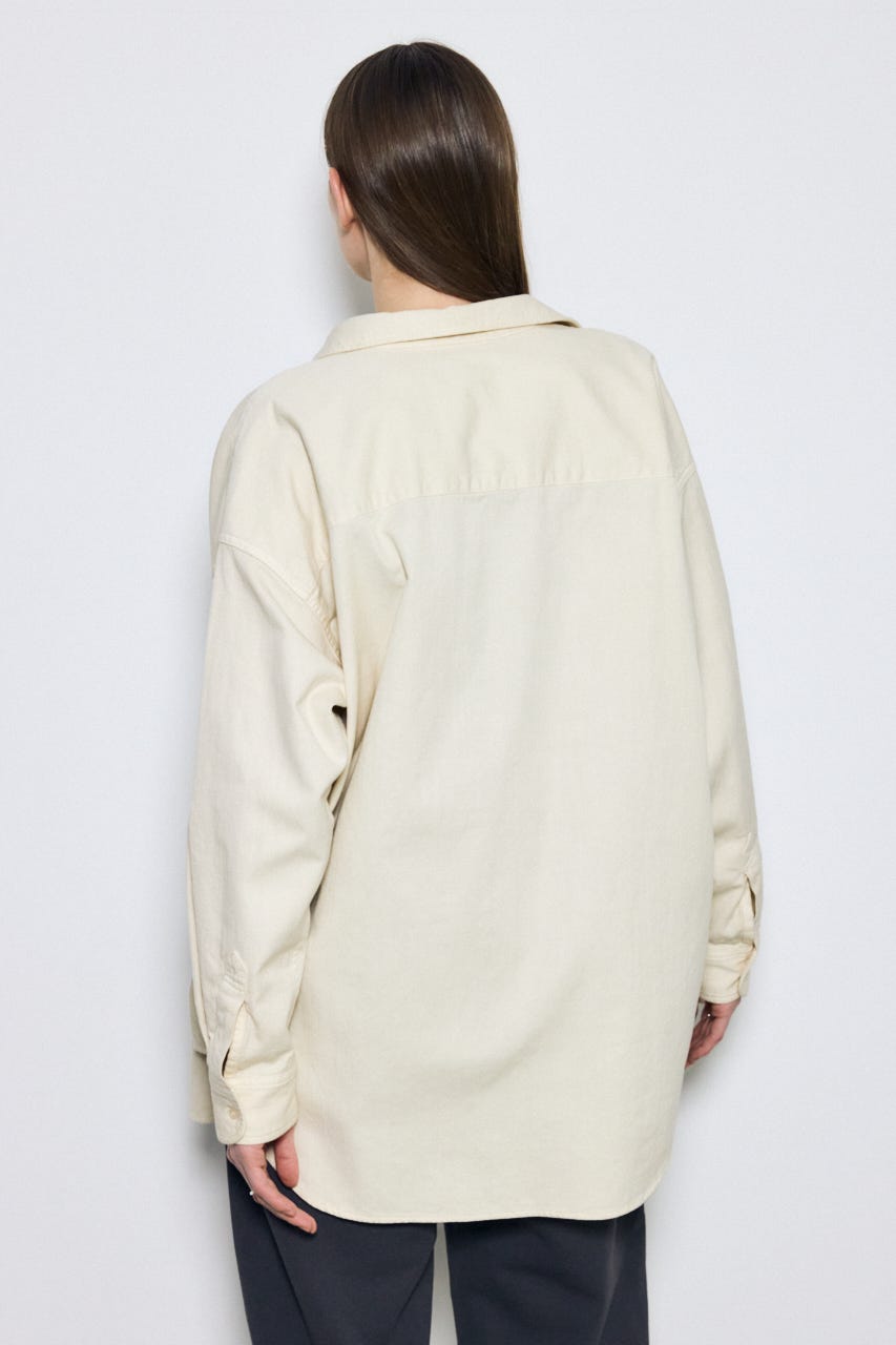 【SS先行アイテム】アーバンリラックスコットンシャツ IVOY M