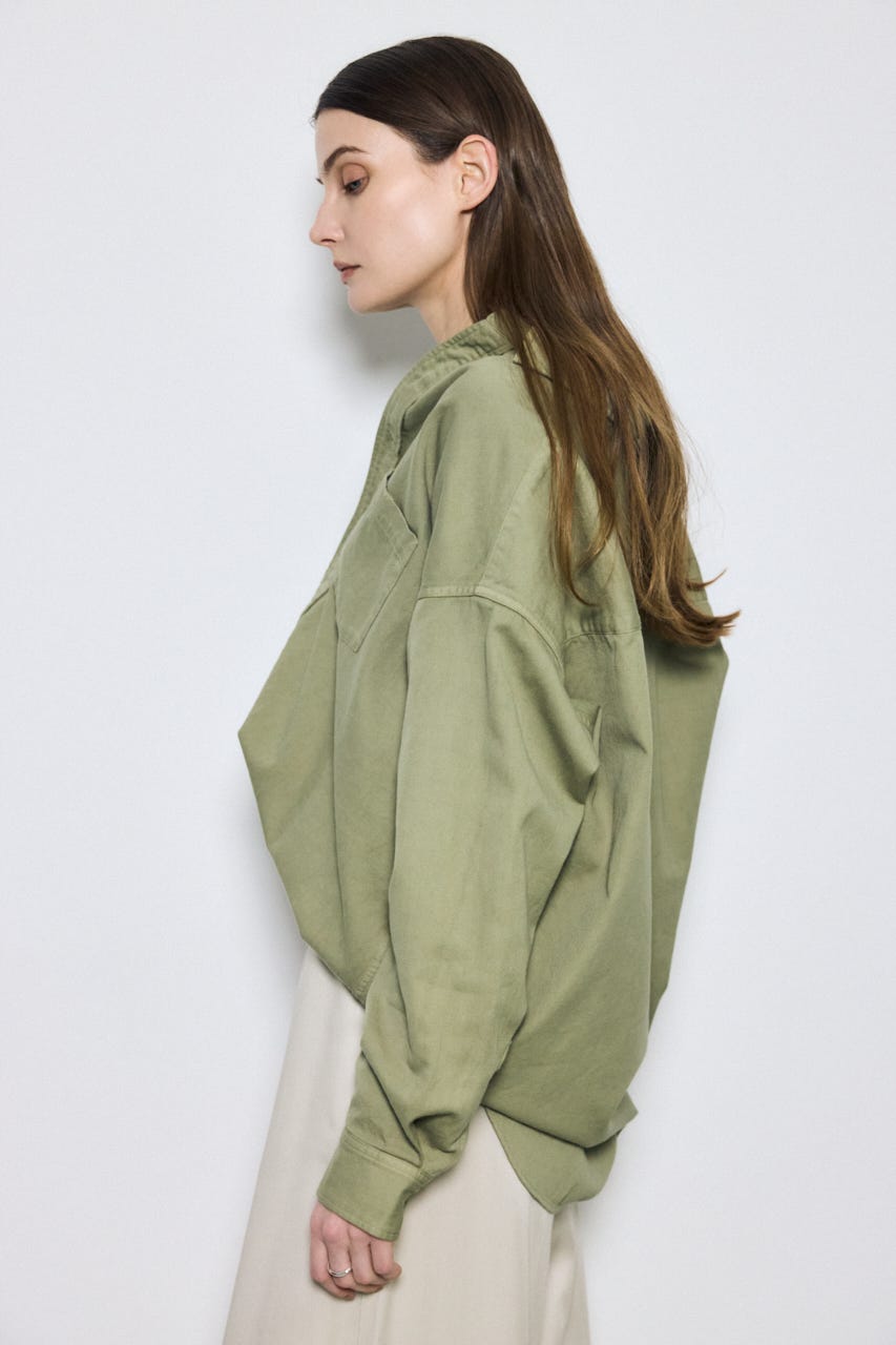 【SS先行アイテム】アーバンリラックスコットンシャツ KHA S