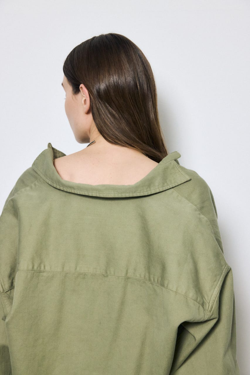 【SS先行アイテム】アーバンリラックスコットンシャツ KHA S