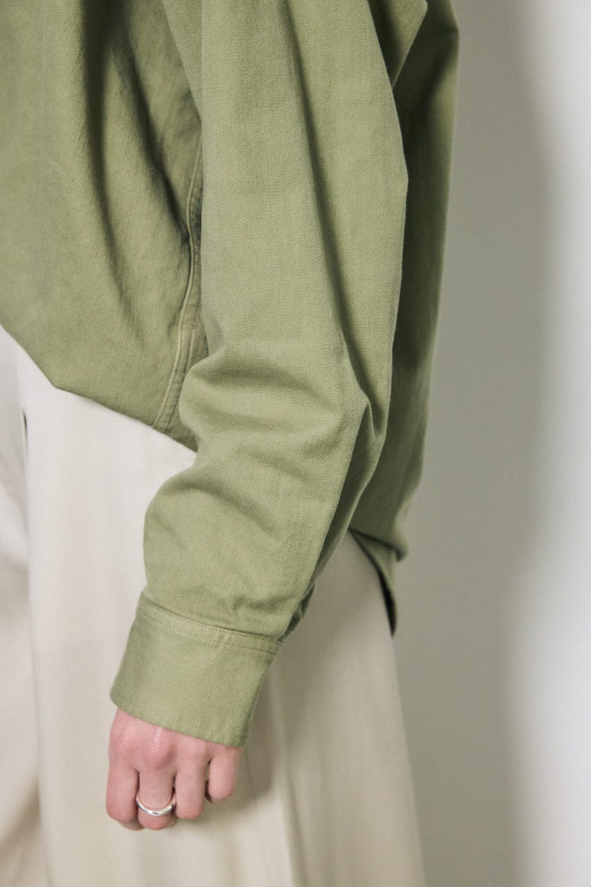 【SS先行アイテム】アーバンリラックスコットンシャツ KHA S