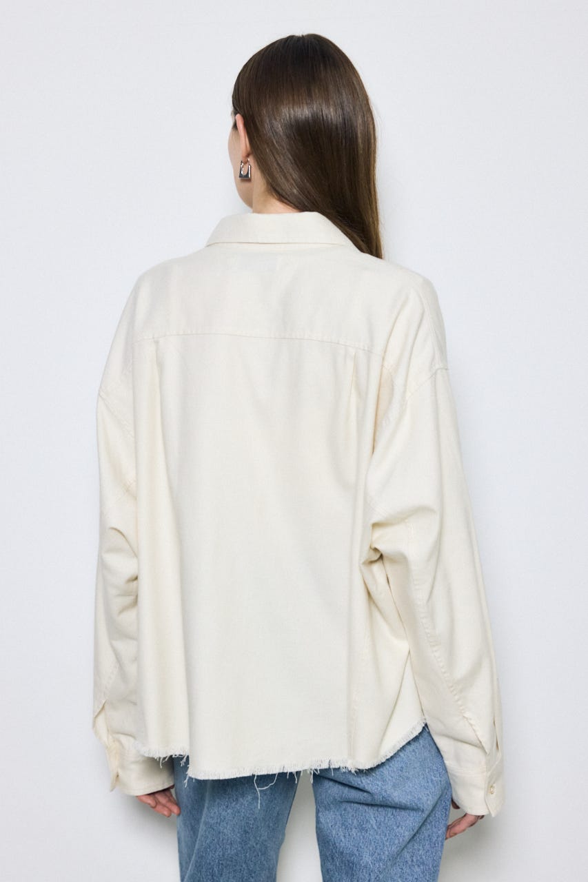 アーバンチェックフリンジショートシャツ IVOY FREE