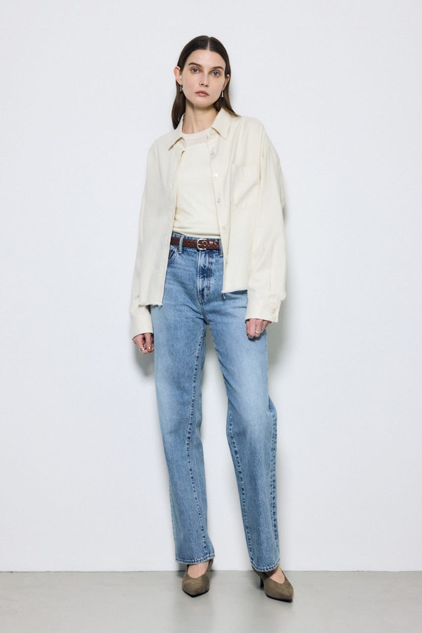 アーバンチェックフリンジショートシャツ IVOY FREE