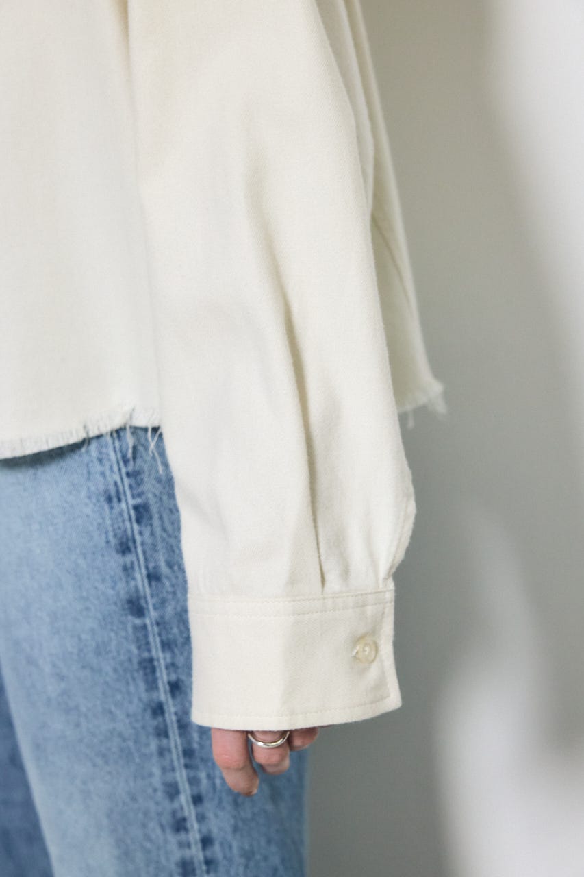 アーバンチェックフリンジショートシャツ IVOY FREE