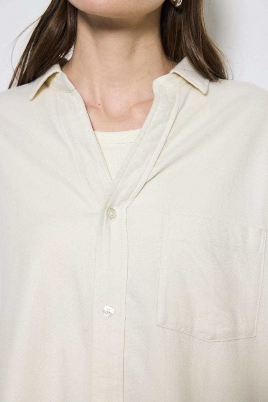 アーバンチェックオーバールーズシャツ IVOY FREE