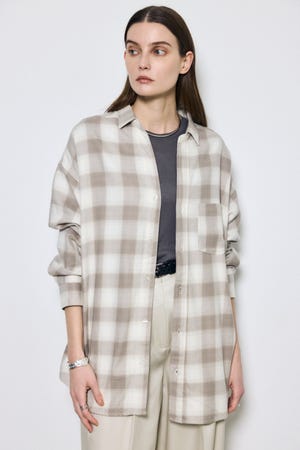 アーバンチェックオーバールーズシャツ