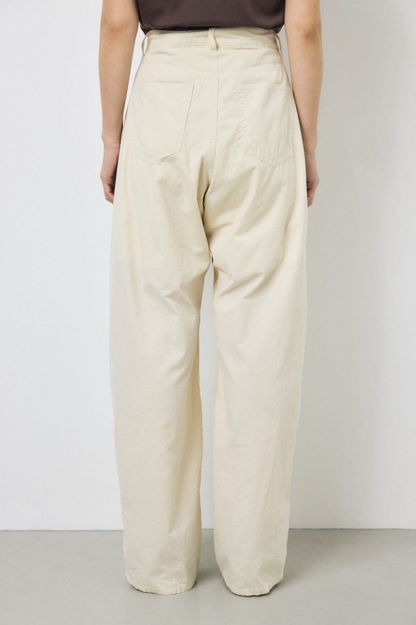 コーデュロイ カーブワイドパンツ IVOY M