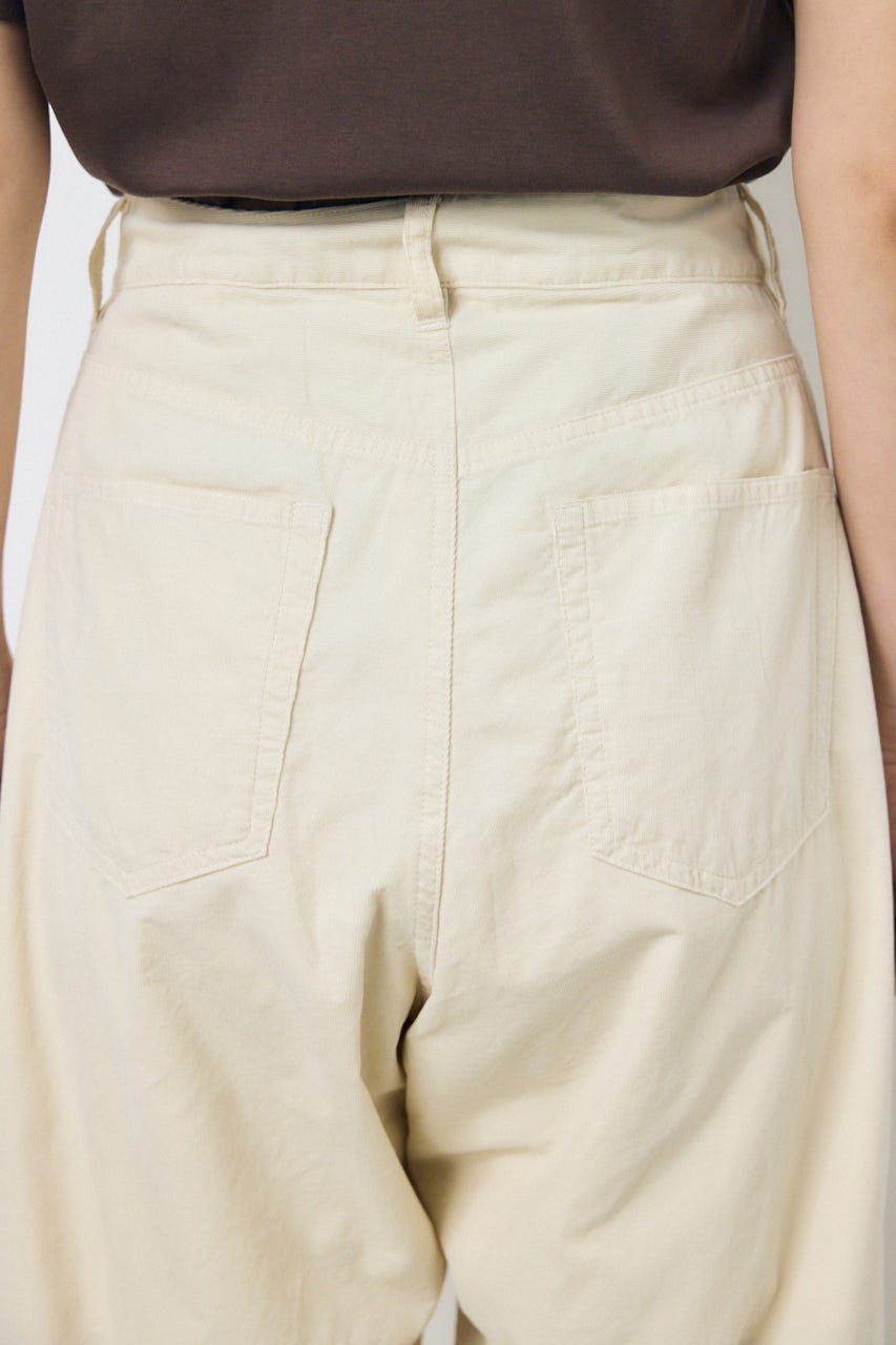 コーデュロイ カーブワイドパンツ IVOY M