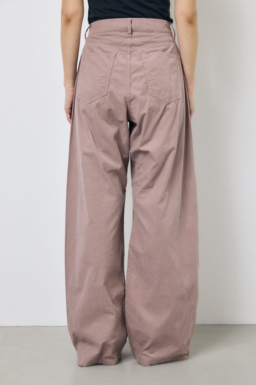 コーデュロイ カーブワイドパンツ L/PNK M