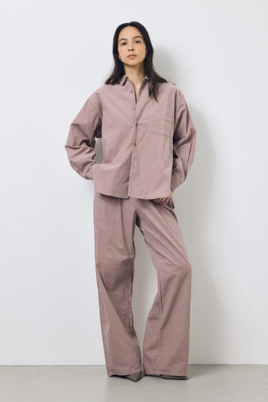 コーデュロイ カーブワイドパンツ L/PNK M