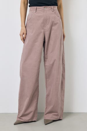 コーデュロイ カーブワイドパンツ