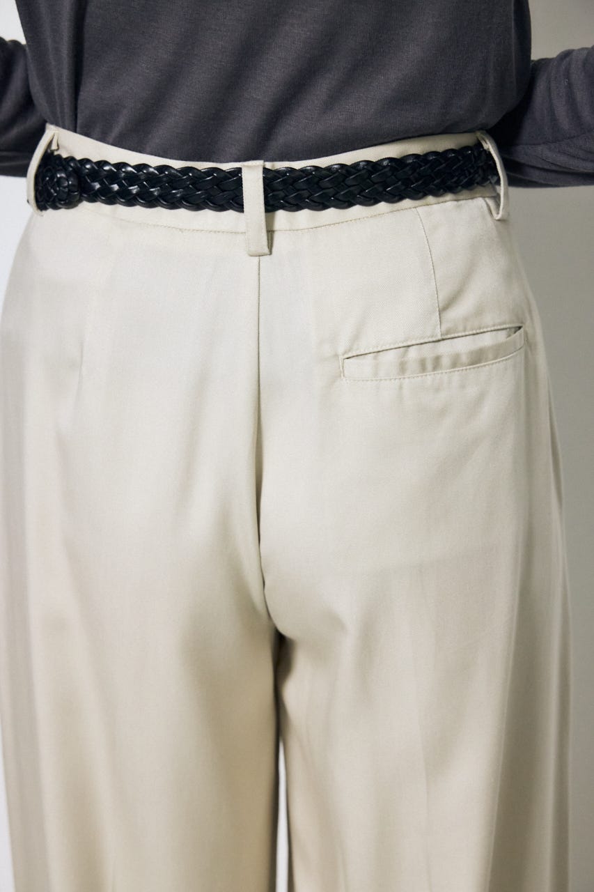 セルロースタックワイドパンツ GREIGE S