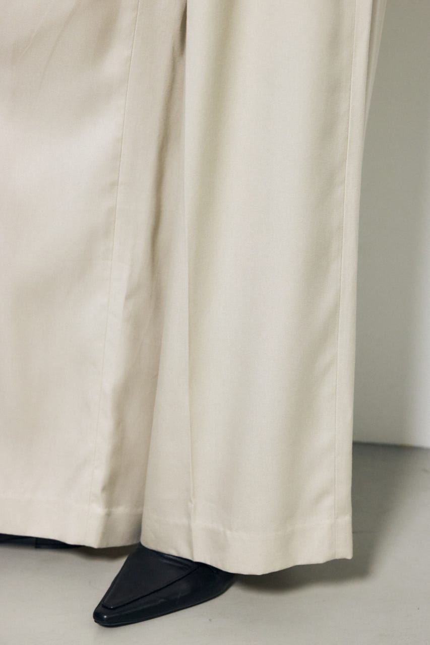 セルロースタックワイドパンツ GREIGE S