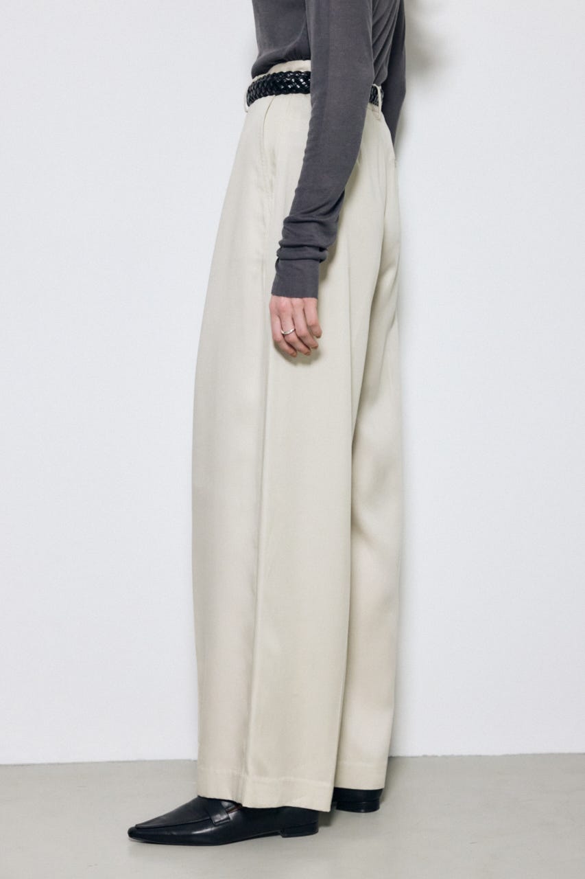 セルロースタックワイドパンツ GREIGE S