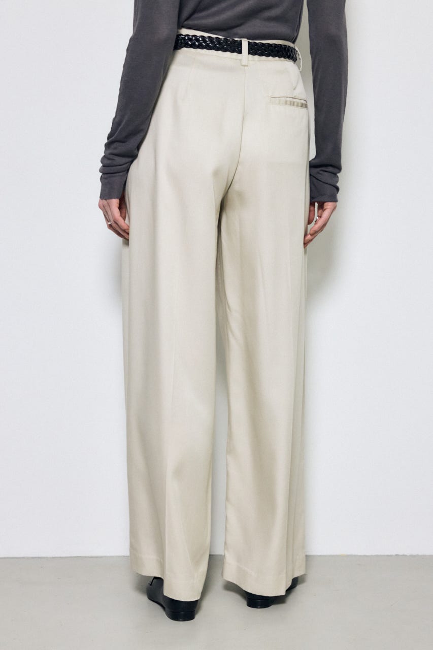 セルロースタックワイドパンツ GREIGE S