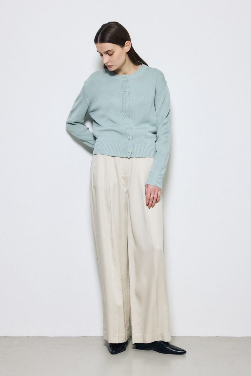 セルロースタックワイドパンツ GREIGE S