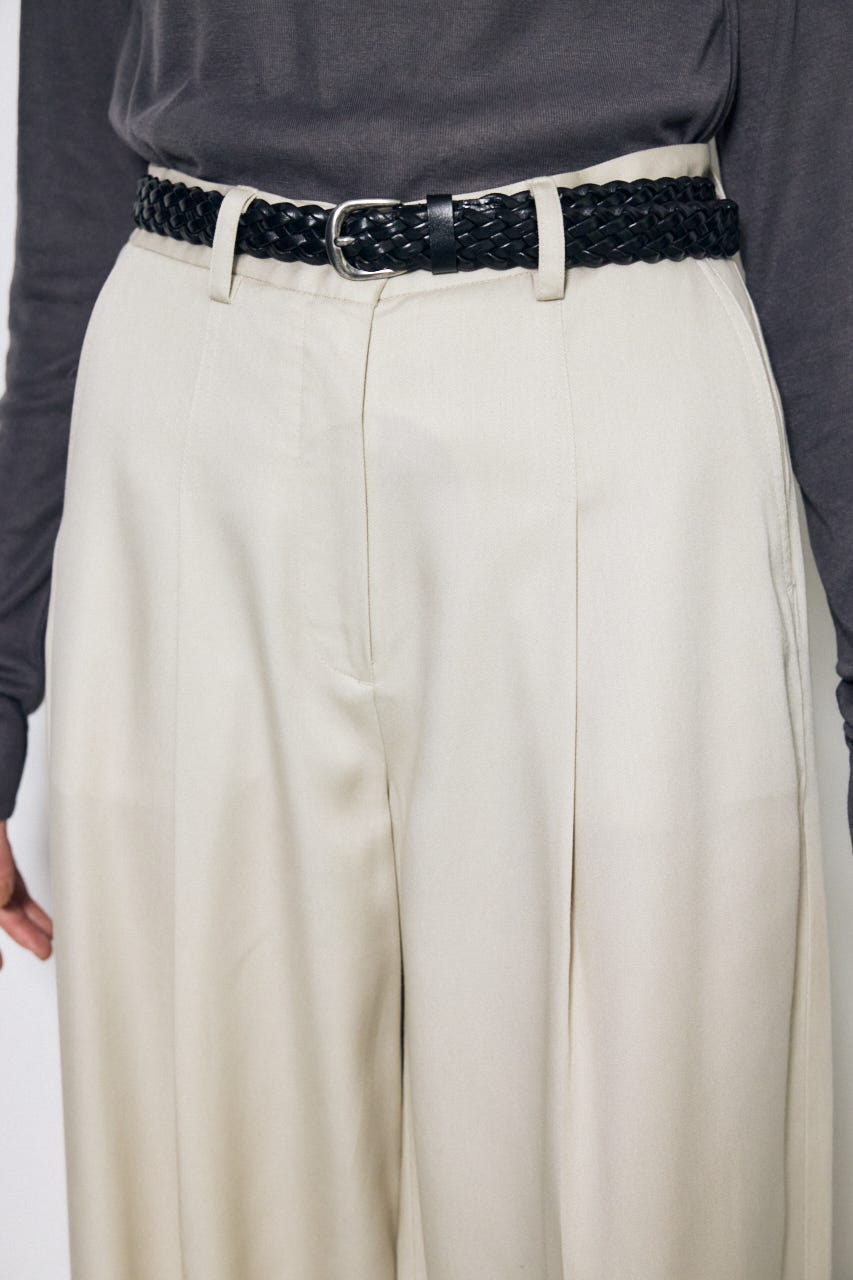 セルロースタックワイドパンツ GREIGE S