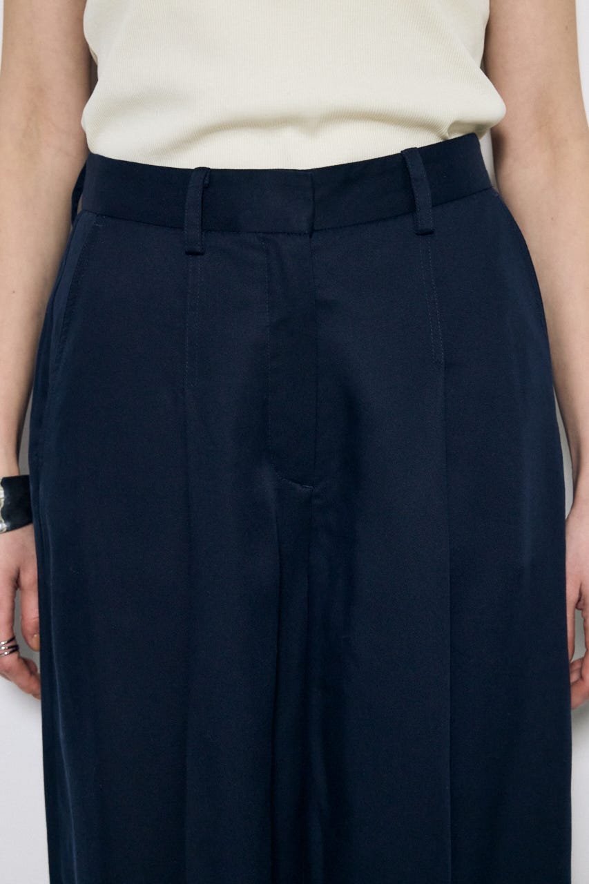 セルロースタックワイドパンツ NVY S