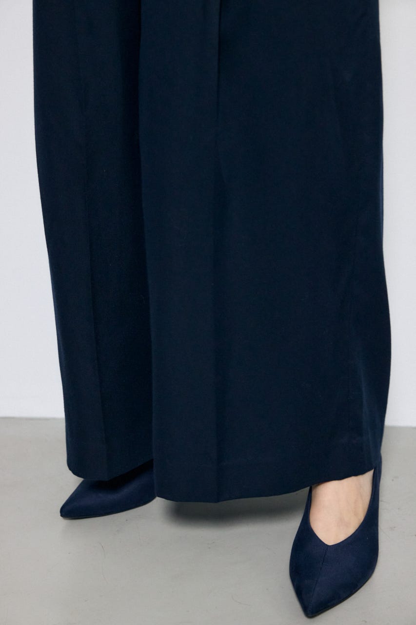 セルロースタックワイドパンツ NVY S