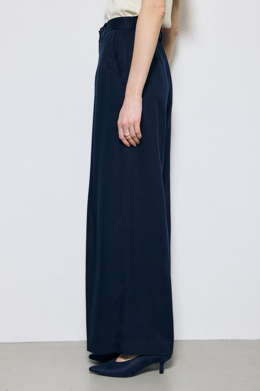 セルロースタックワイドパンツ NVY S