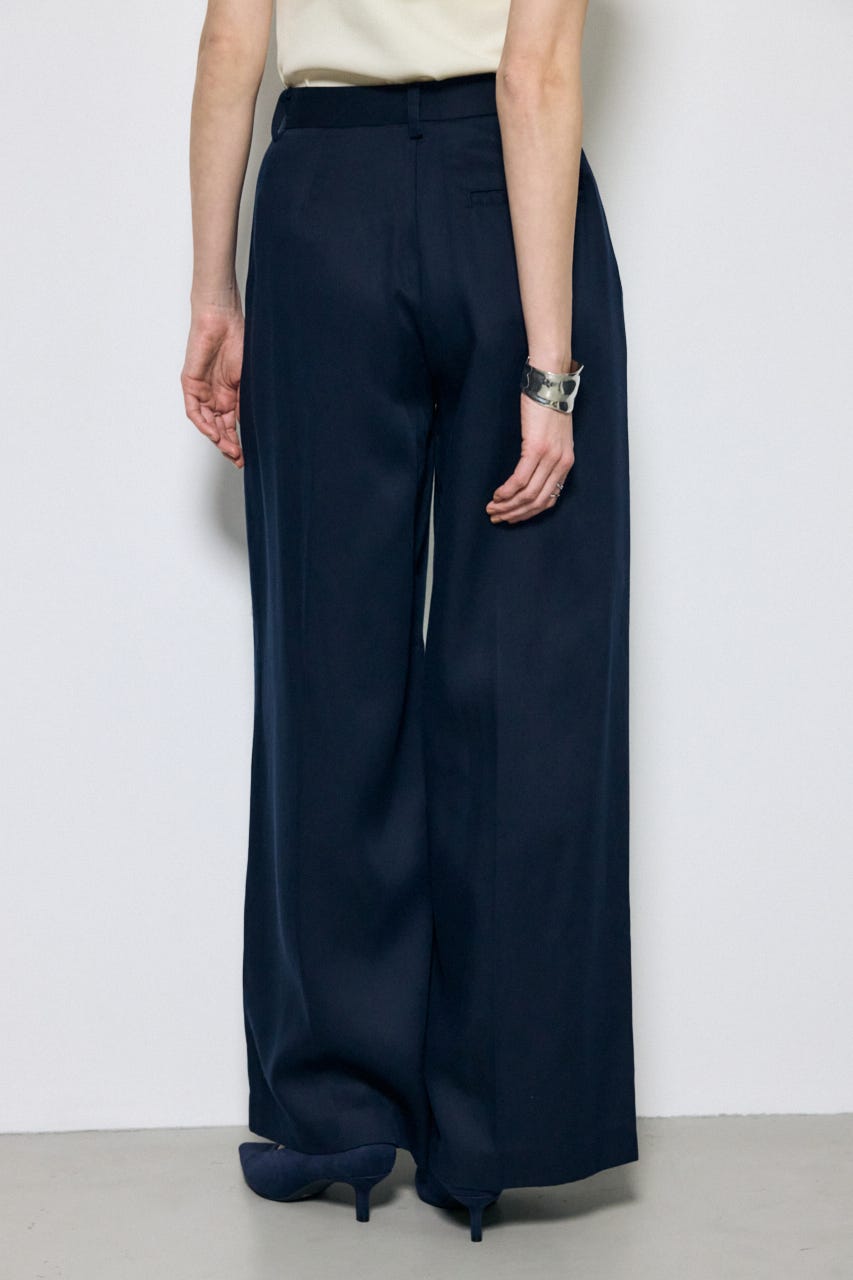 セルロースタックワイドパンツ NVY S