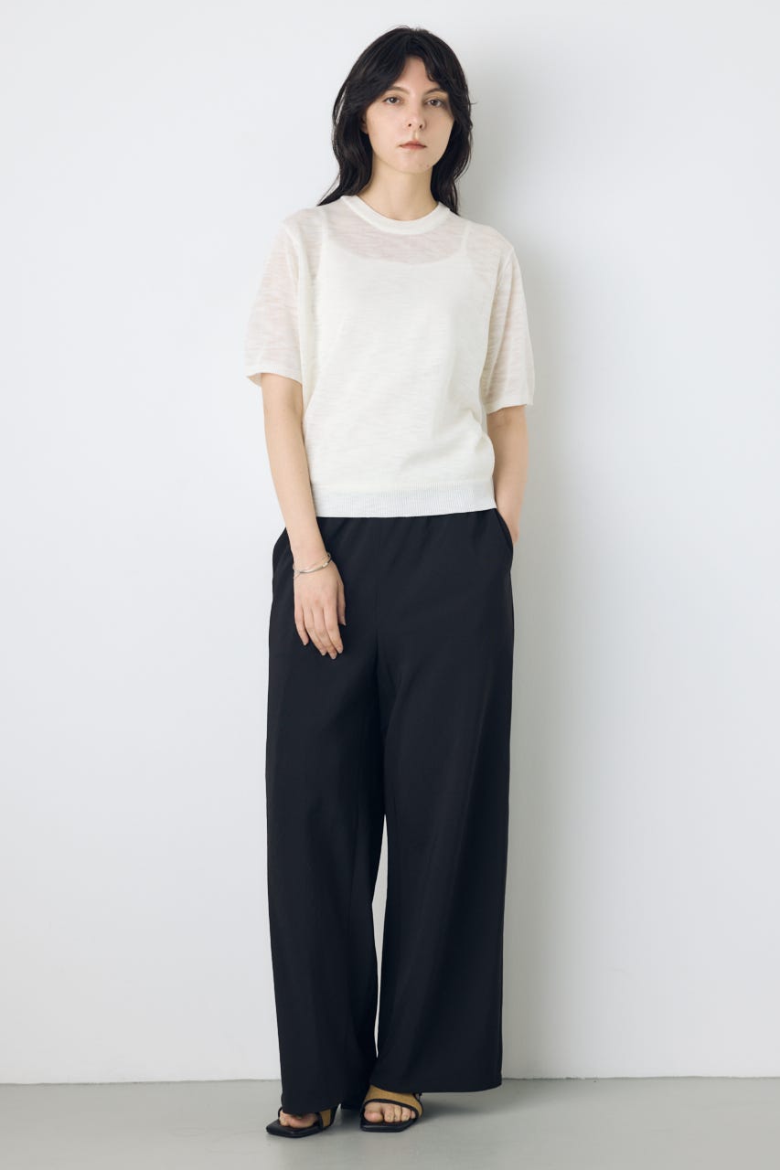 イージーバイアスワイドパンツ BLK M