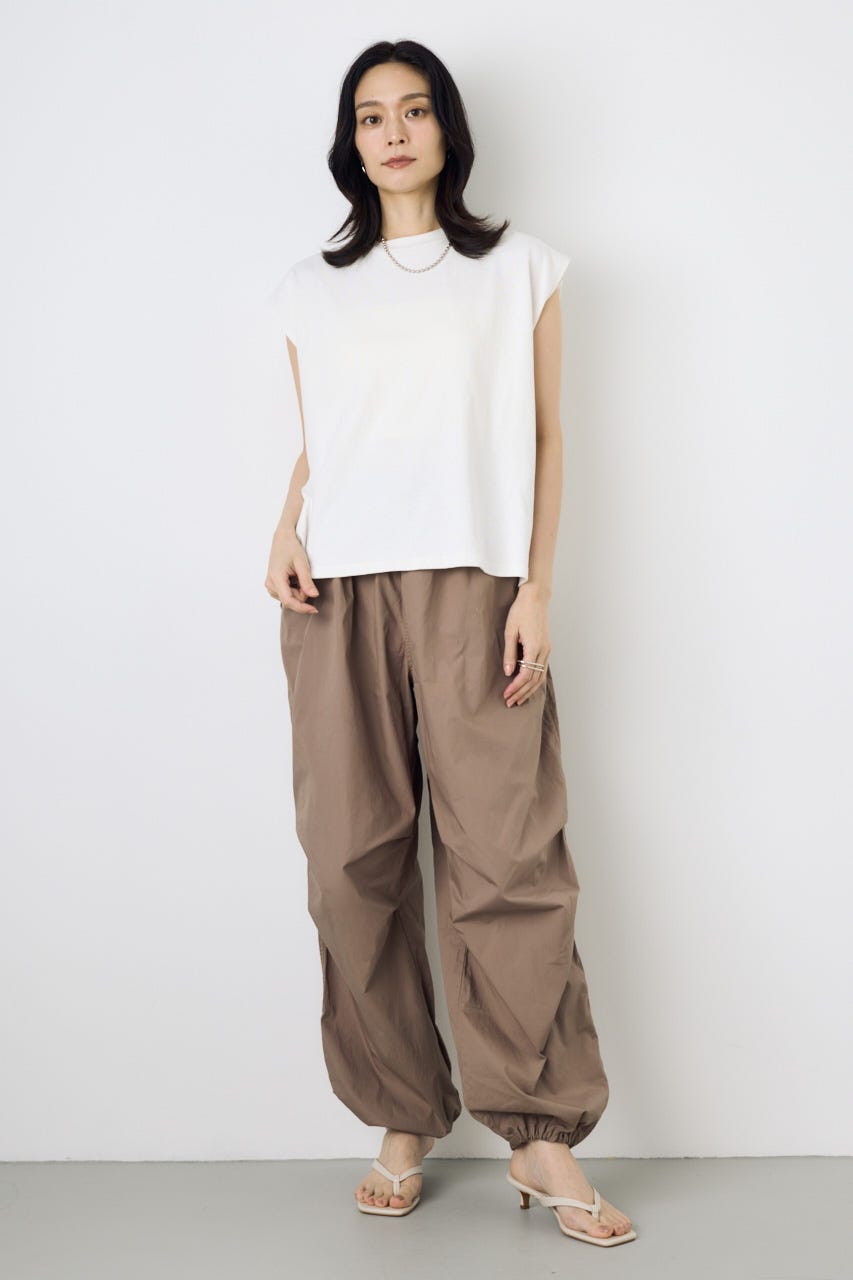 コットンパラシュートパンツ D/BEG S