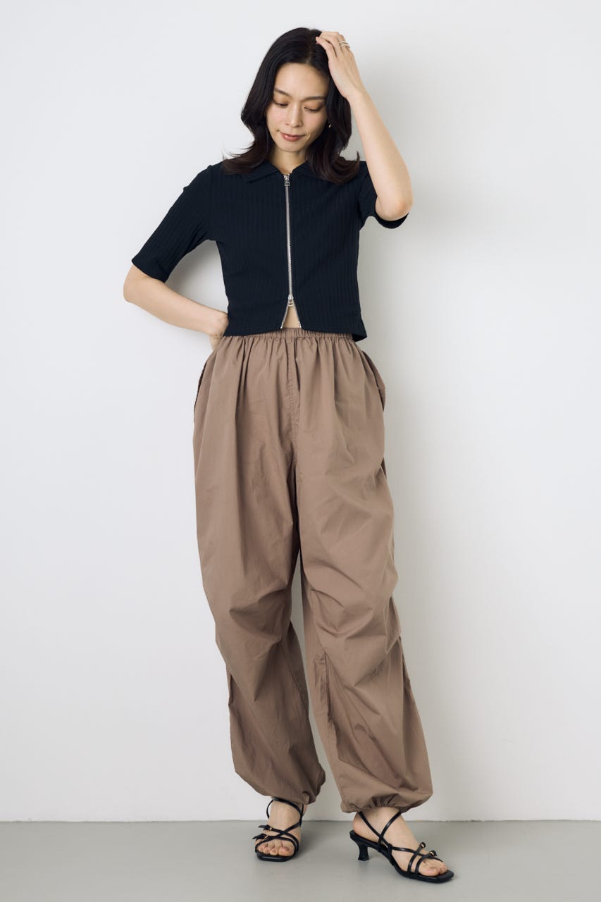 コットンパラシュートパンツ D/BEG S