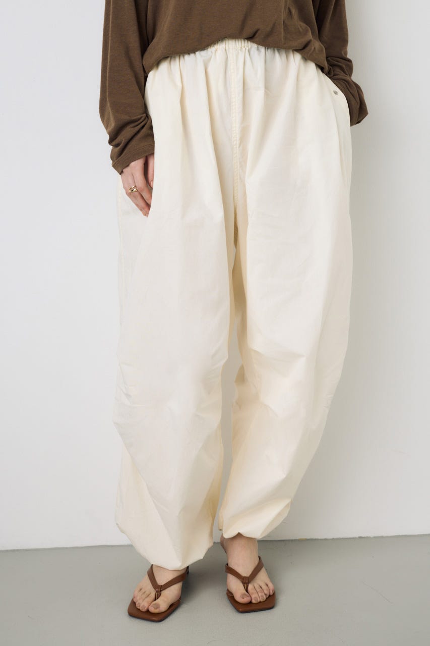 コットンパラシュートパンツ O/WHT M