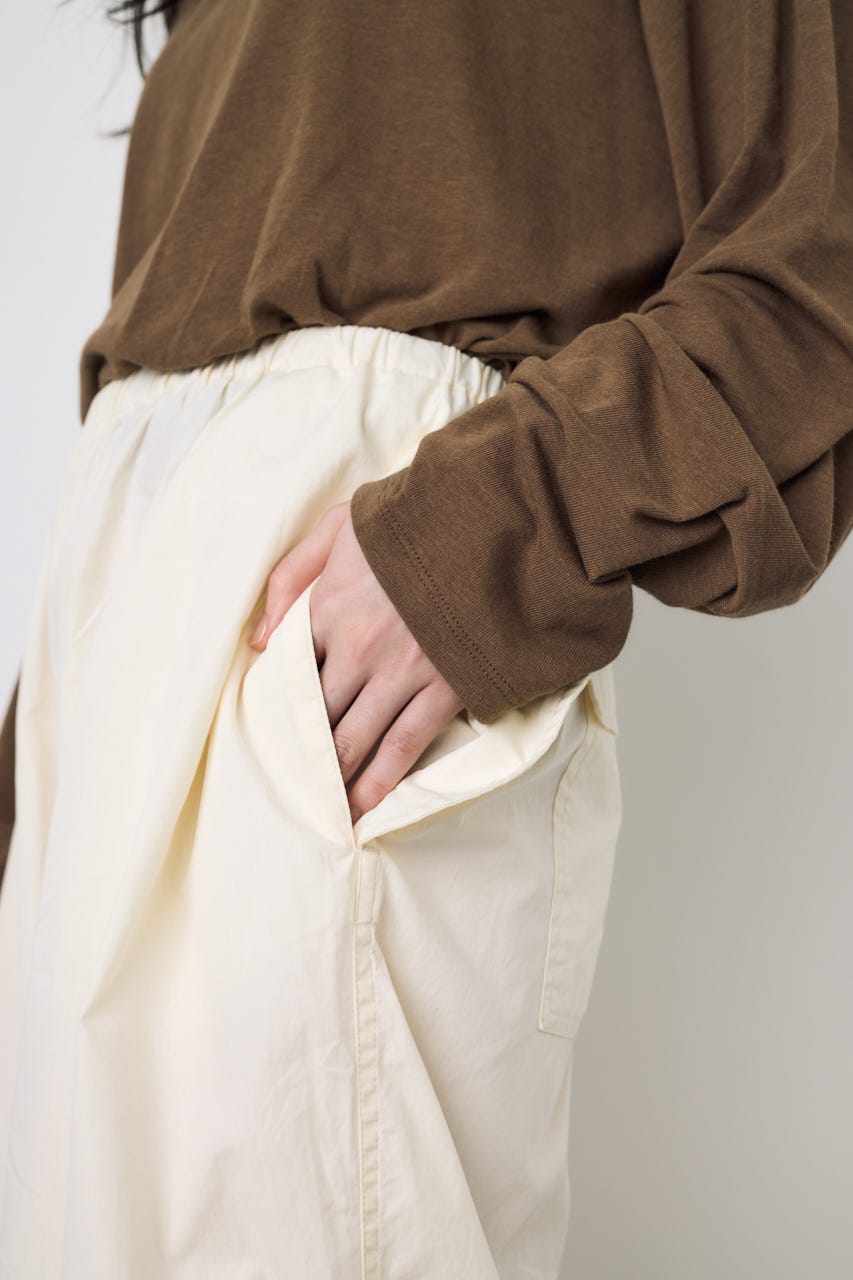 コットンパラシュートパンツ O/WHT M