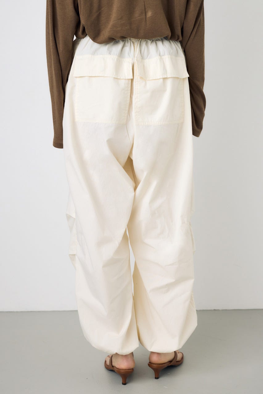 コットンパラシュートパンツ O/WHT M