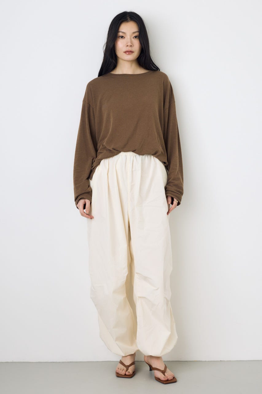 コットンパラシュートパンツ O/WHT M