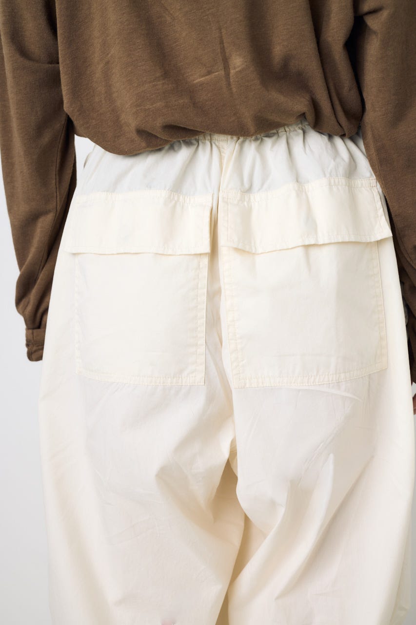 コットンパラシュートパンツ O/WHT M