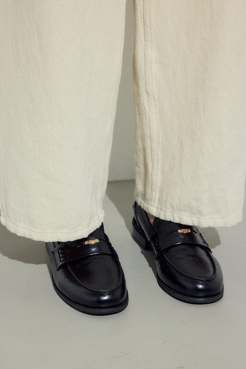 コットンリネンカーブワイドパンツ IVOY M