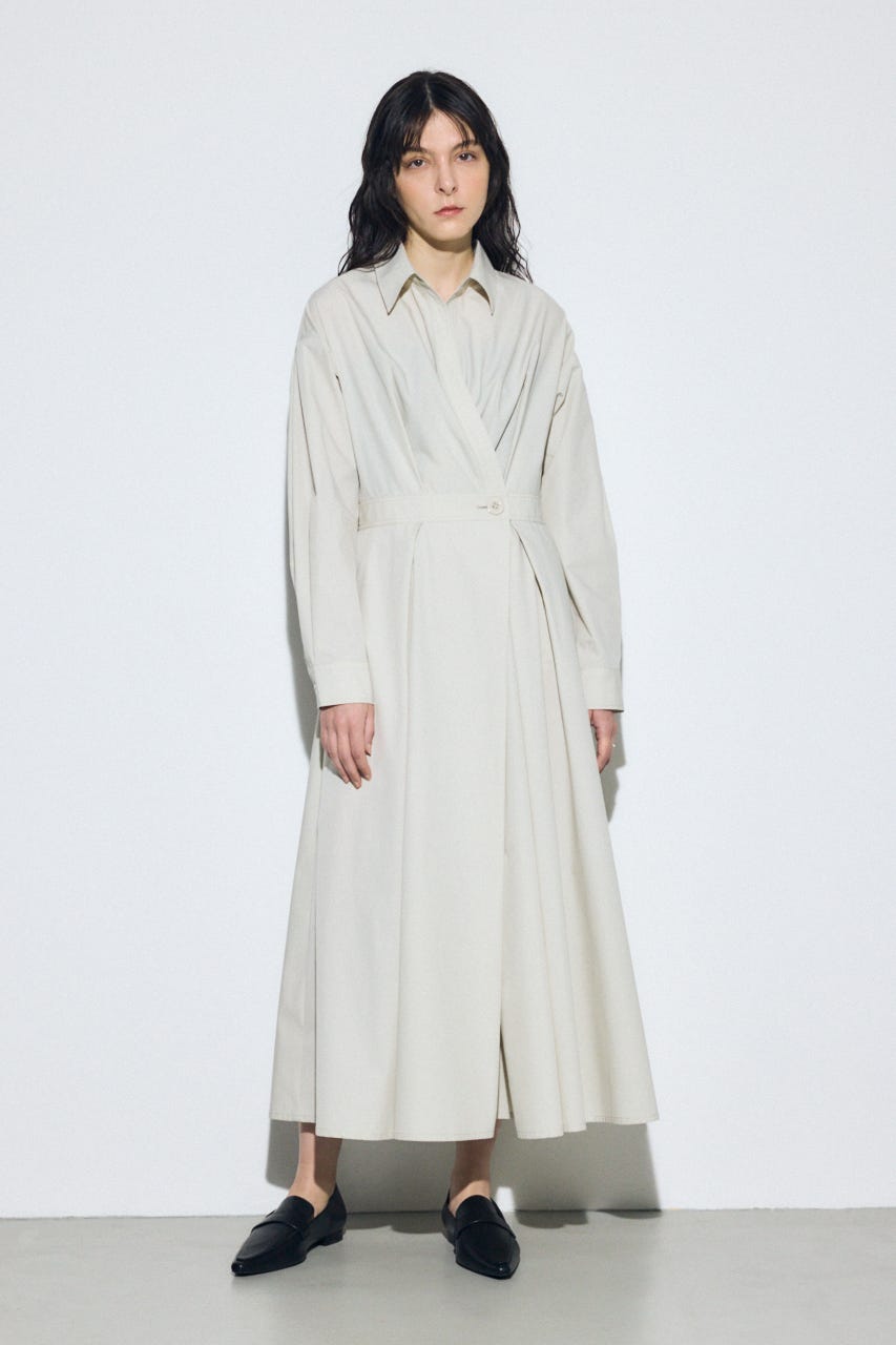 ウエストマークロングシャツワンピース IVOY S