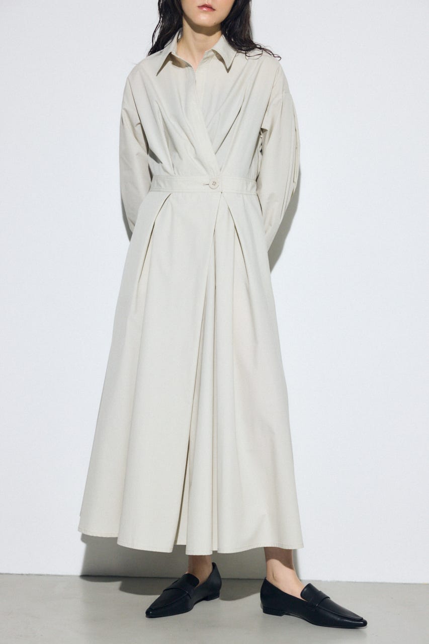 ウエストマークロングシャツワンピース IVOY S