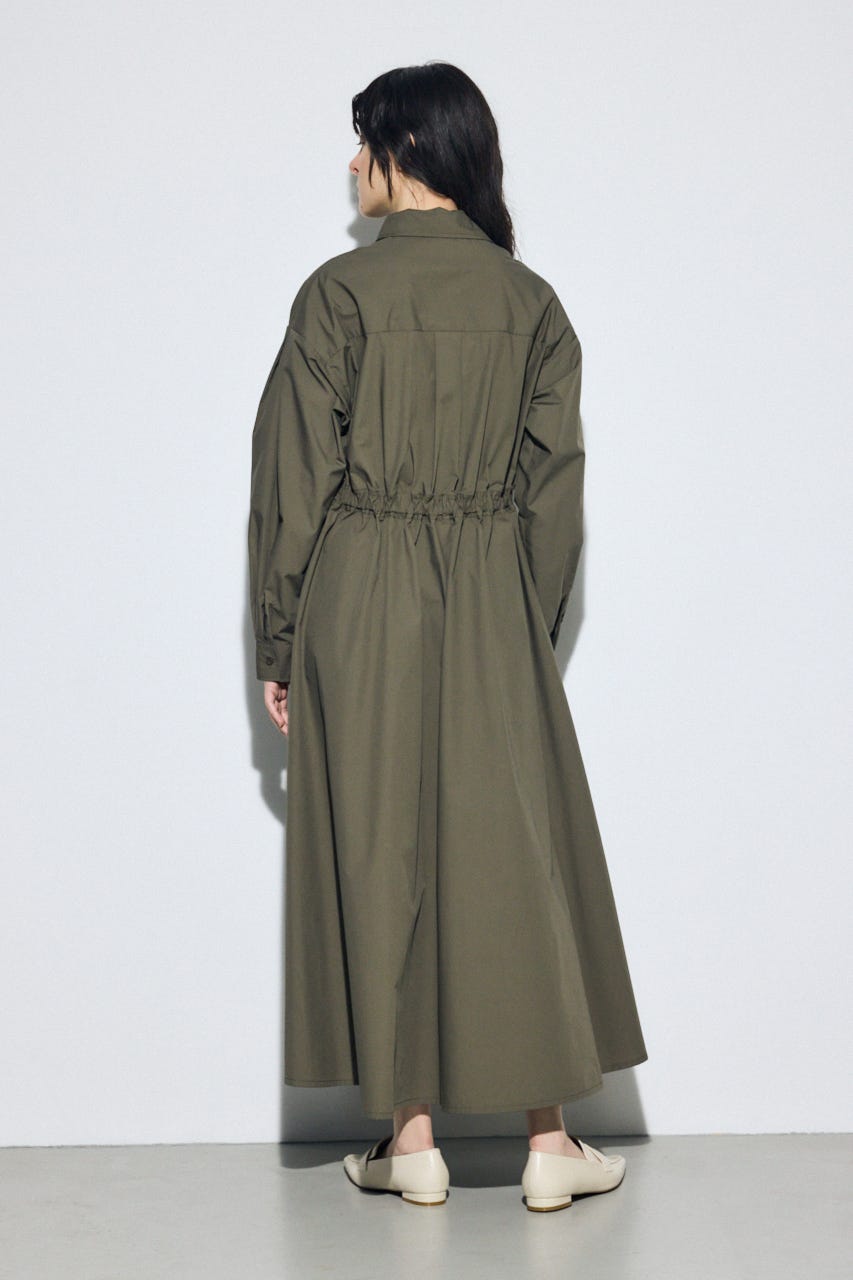 ウエストマークロングシャツワンピース KHA S