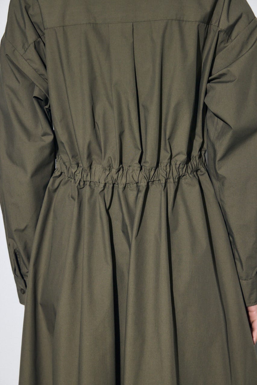 ウエストマークロングシャツワンピース KHA S