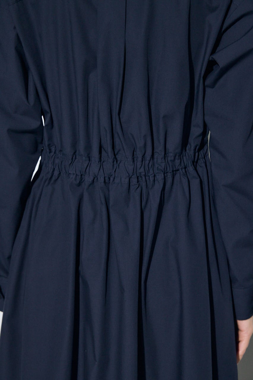 ウエストマークロングシャツワンピース NVY S