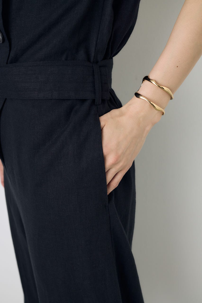 リネントレンチオールインワン BLK S