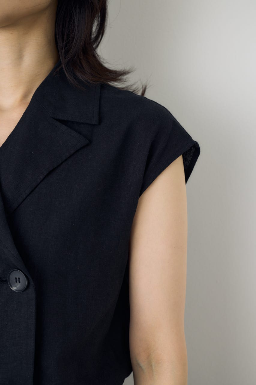 リネントレンチオールインワン BLK S