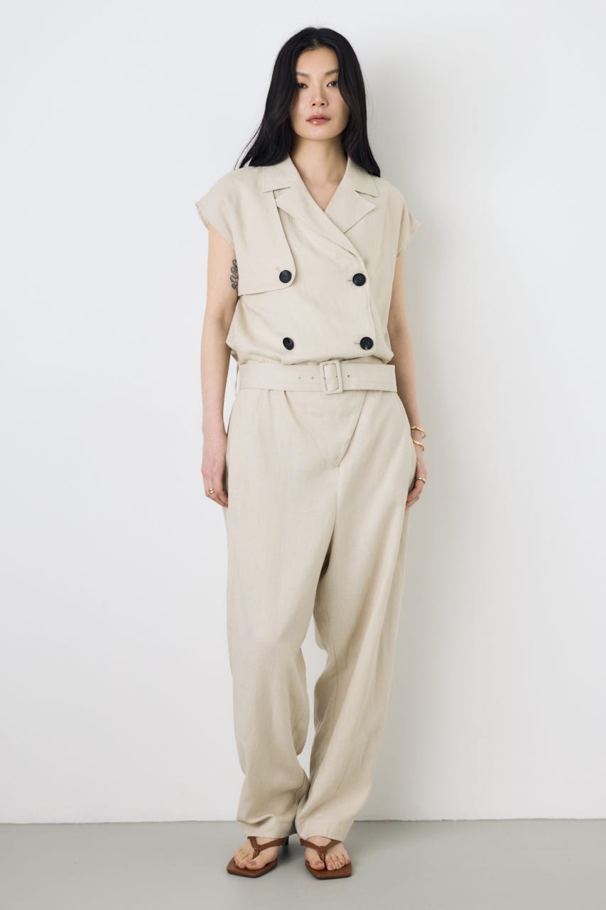 リネントレンチオールインワン L/BEG S