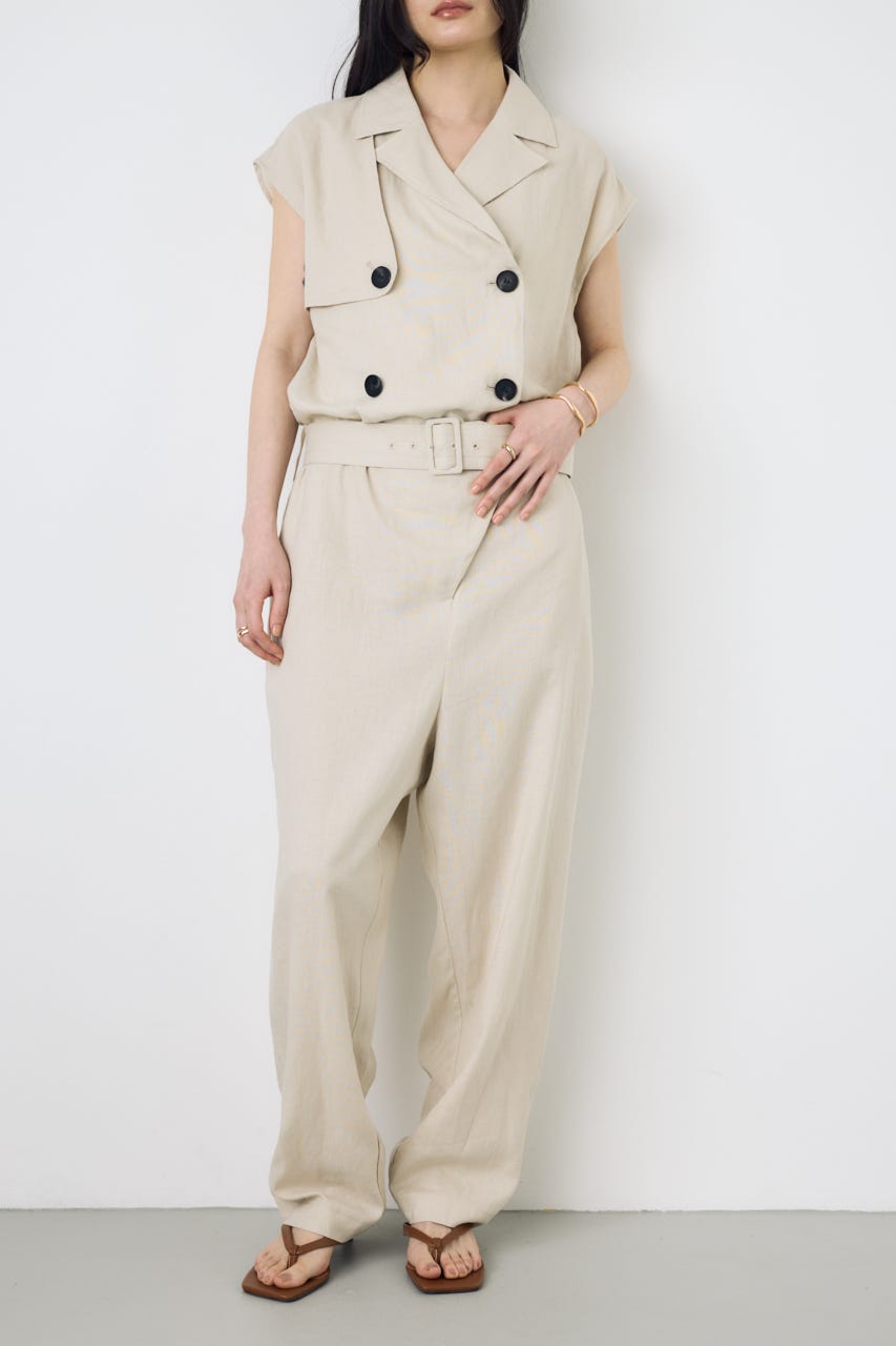 リネントレンチオールインワン L/BEG S