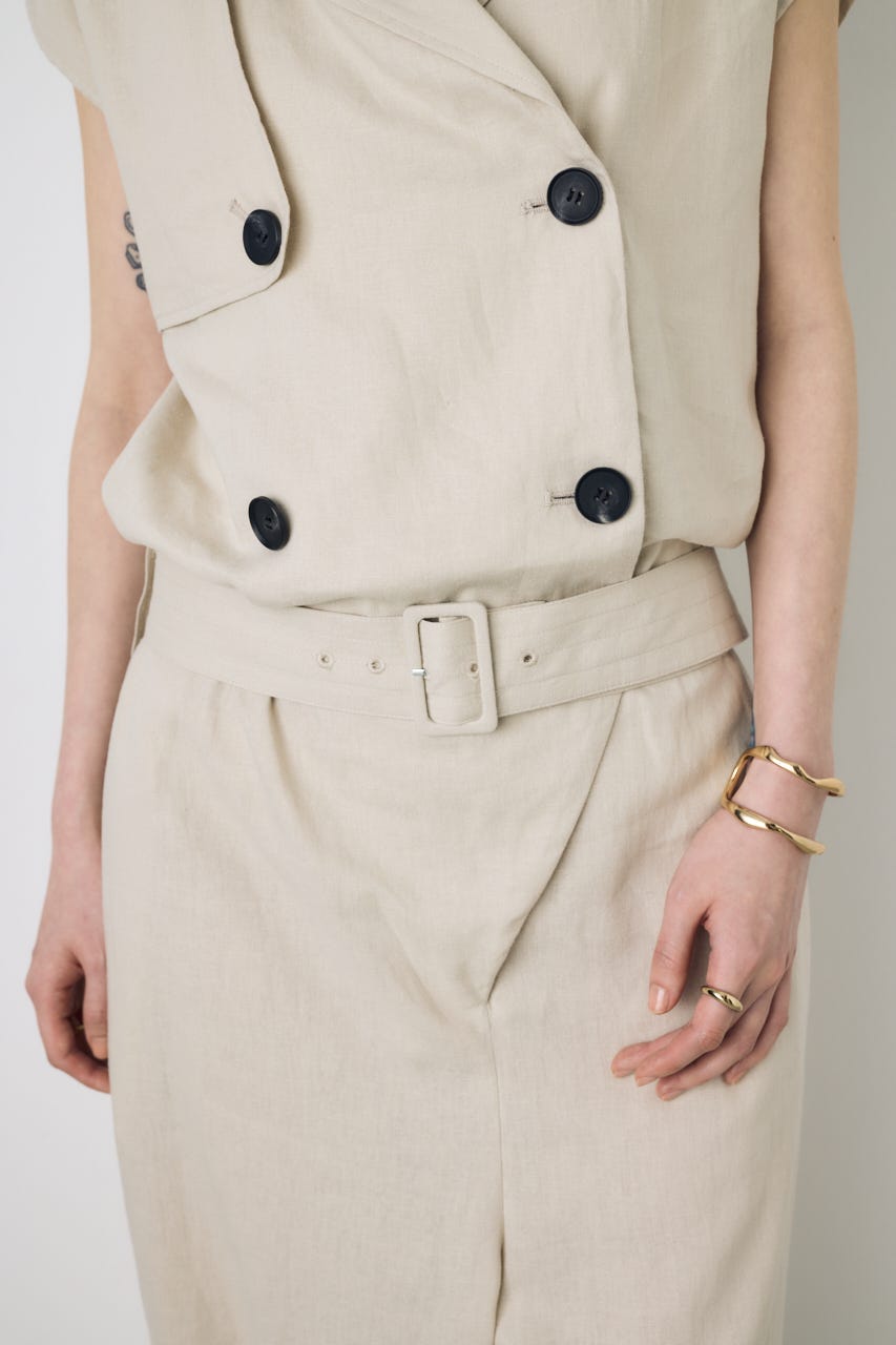 リネントレンチオールインワン L/BEG S