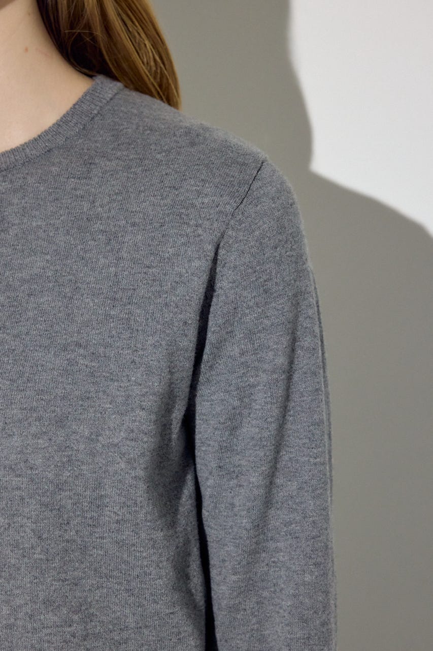 カシミヤミックスレイヤードニットカーディガン T.GRY M