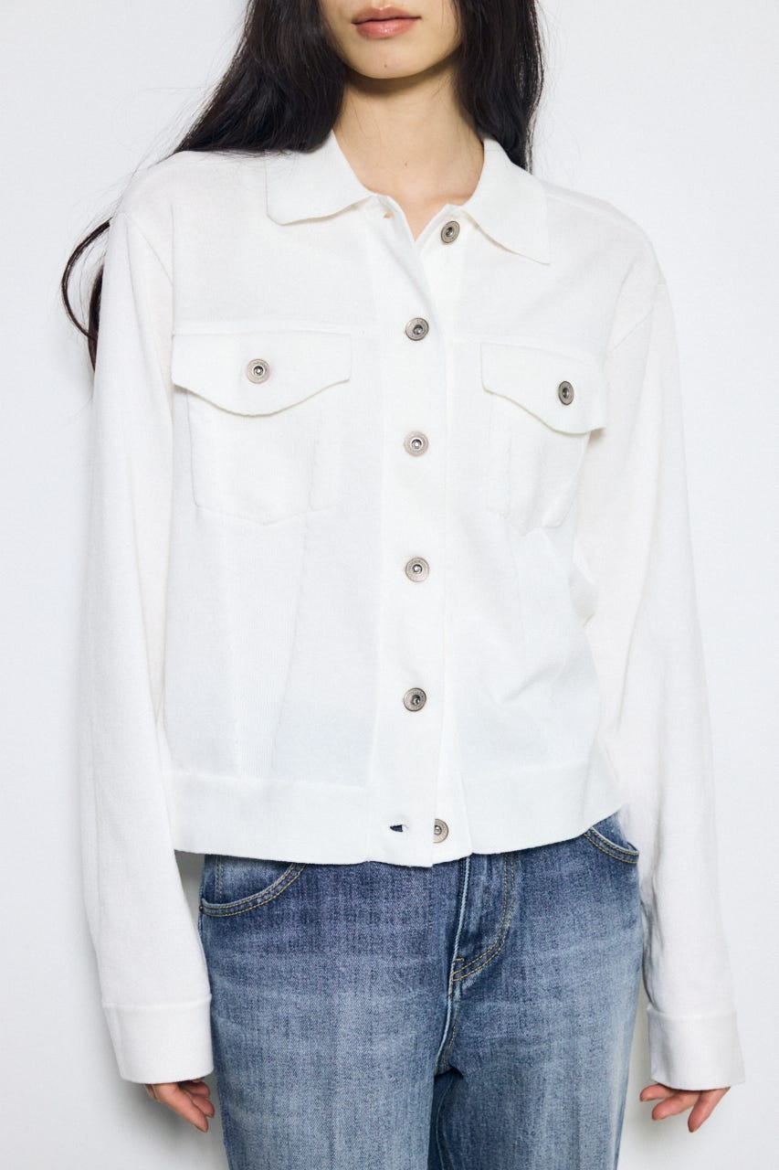 3rdタイプニットジャケット O/WHT FREE