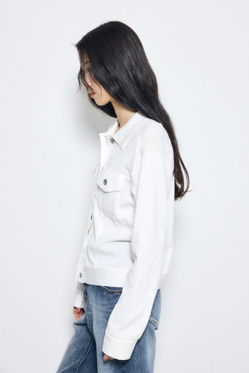 3rdタイプニットジャケット O/WHT FREE