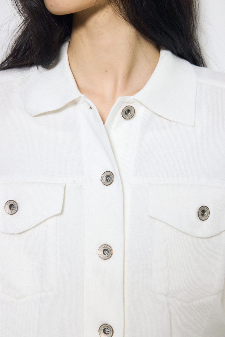 3rdタイプニットジャケット O/WHT FREE