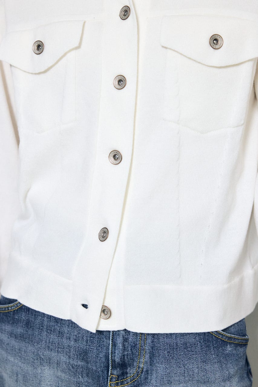 3rdタイプニットジャケット O/WHT FREE