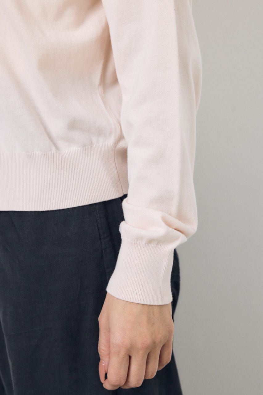 Vネックベーシックニットカーディガン L/PNK FREE